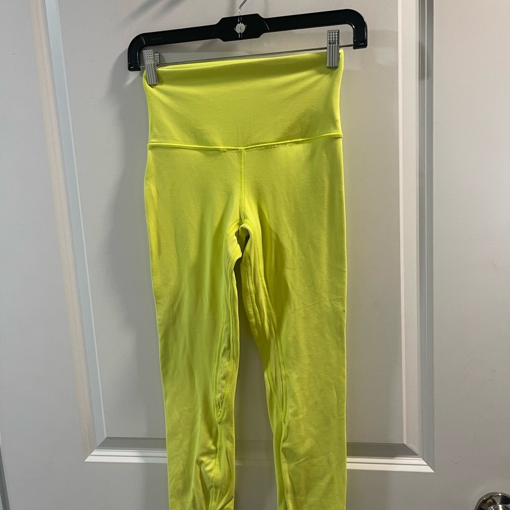 Flawed Lululemon Align Bright Yellow High-Waisted Leggings Size 4